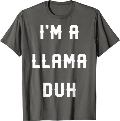 Halloween Costumes MV&SG Halloween Easy Llama Costume Shirts, I'm A Llama Duh T-Shirt