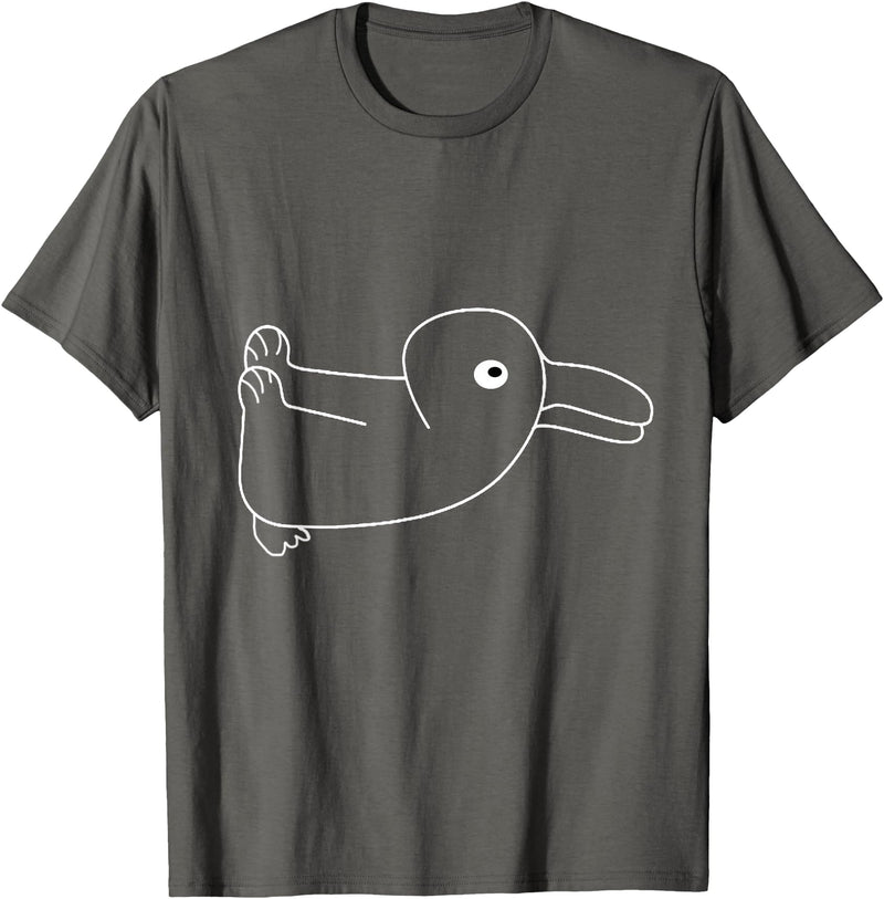 Duck Rabbit Wittgenstein Confusion Optical Illusion Logic T-Shirt in Asphalt Grey