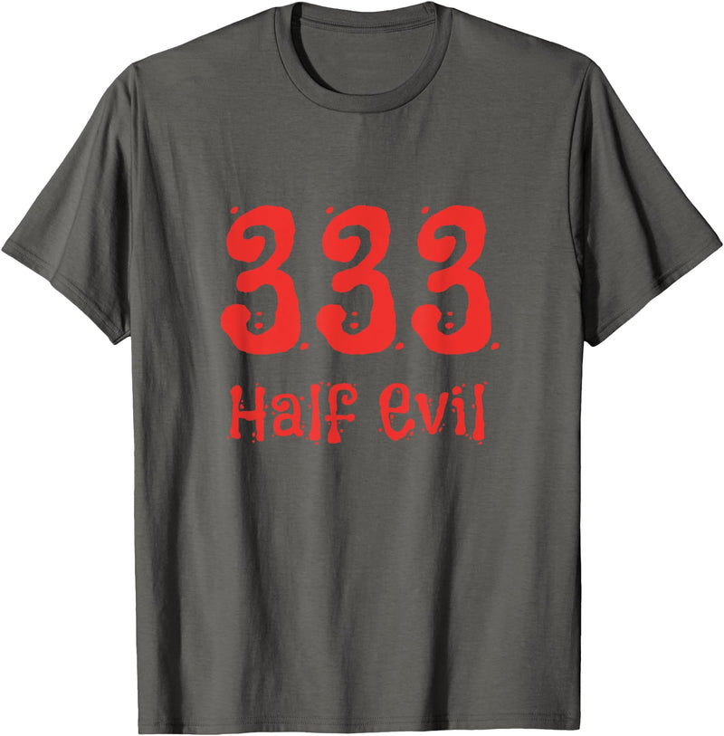 Demon Halloween Costume T-Shirts Half Evil Funny Demons Devil Halloween Costume T Shirt T-Shirt - Asphalt Grey