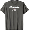 SIB Unique Pig Gifts - See Other Related Chastity Pig - pig and piggy gifts for men and women T-Shirt - Asphalt Grey