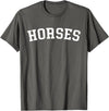 Horses - Designs Horses T-Shirt - Asphalt Grey