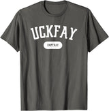 Freedom 4 All Apparel Co. Subtle Resistance Uckfay Umptray Pig Latin 8647 Funny T-Shirt - Asphalt Grey