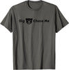 EatShirts Big Bear Chase Me Shirt Funny T-Shirt - Asphalt Grey