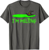 Miftees Halloween Tees I'm Melting funny Halloween Melting Witch T-Shirt - Asphalt Grey