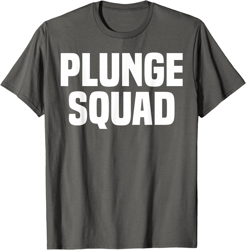 Winter Sport Polar Bear Plunge Design Outfit Ice Bear Plunge - Plunge Squad T-Shirt - Asphalt Grey