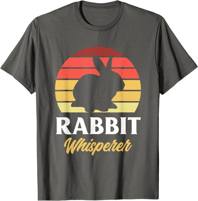 Retro Sunset Rabbit Silhouette Whisperer T-Shirt