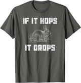 Funny Rabbit Hunting - Great Sarcastic Hunter Gift T-Shirt in Asphalt Grey