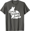 Crazy Bunny Lady - Funny Rabbit Lover T-Shirt in Asphalt Grey
