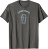 Pastel Goth Apparel Future Corpse Coffin Pastel Goth Grunge Halloween Aesthetic T-Shirt - Asphalt Grey