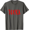 The Spanish Cow Toxica Funny Spanish Toxic Mexican T-Shirt - Asphalt Grey