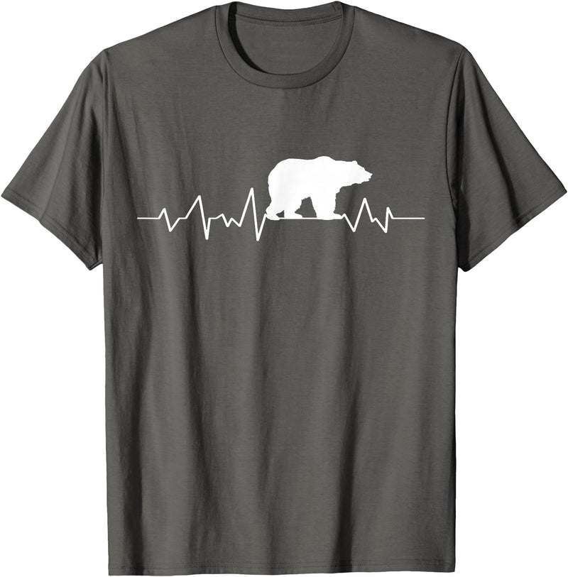 bear heartbeat t shirt Bear Heartbeat T-Shirt T-Shirt - Asphalt Grey