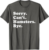 Funny Hamster Gift for Men Women Boys or Girls T-Shirt - Asphalt Grey