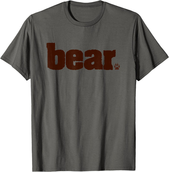 Drag & Gay Merch BEAR Manly Men Gay Pride Queer Tshirt T-Shirt - Asphalt Grey
