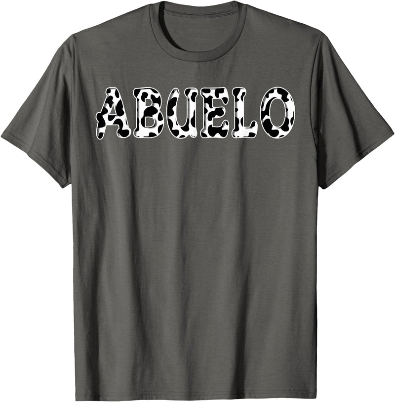 Cow Pattern Print Family Matching Birthday Apparel Cow Abuelo Birthday Family Matching Girl Boy Farm Birthday T-Shirt -
