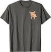 Funny Pig Farmer Gifts Pig in the Bag Funny Bags Pig T-Shirt - Asphalt Grey
