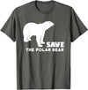Polar Bear T Shirts Save The Polar Bear T Shirt T-Shirt - Asphalt Grey