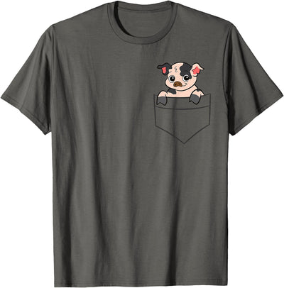 Kunekune Pig In a Pocket Cute Pocket T-Shirt