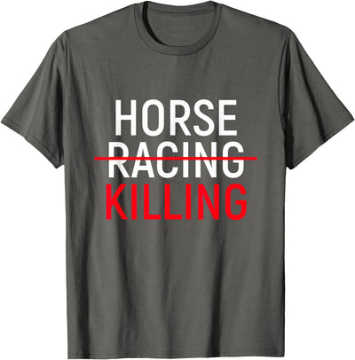 Nuleaf Advocacy Apparel Anti Horse Racing T-Shirt | Save Racehorses Equestrian Tee T-Shirt