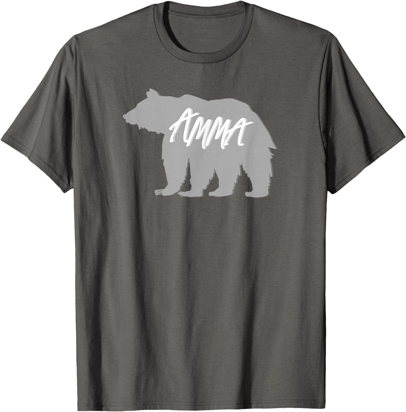 Grandma Granny GG T Shirt Gift SchippTees Amma Bear Icelandic Grandmother Nickname TShirt T-Shirt - Asphalt Grey