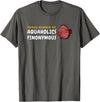 Aquarium Designs - Cichlids Tropical Discus Fish Proud Member of Aquaholics Discus Fish Lover Aquarist T-Shirt - Asphalt Grey