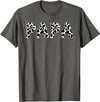 Cow Pattern Print Family Matching Birthday Apparel Cow Papa Birthday Family Matching Girl Boy Farm Birthday T-Shirt -