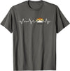 Bear Community Bear Brotherhood Gay Men Gifts Gay Bear Pride Heartbeat Paw Bear Flag Colors T-Shirt - Asphalt Grey