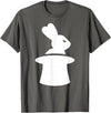 Wizard with Hat and Rabbit T-Shirt in Asphalt Grey