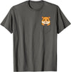 Funny Hamster Peeking in Pocket Animal Lover Men Women Kids T-Shirt - Asphalt Grey