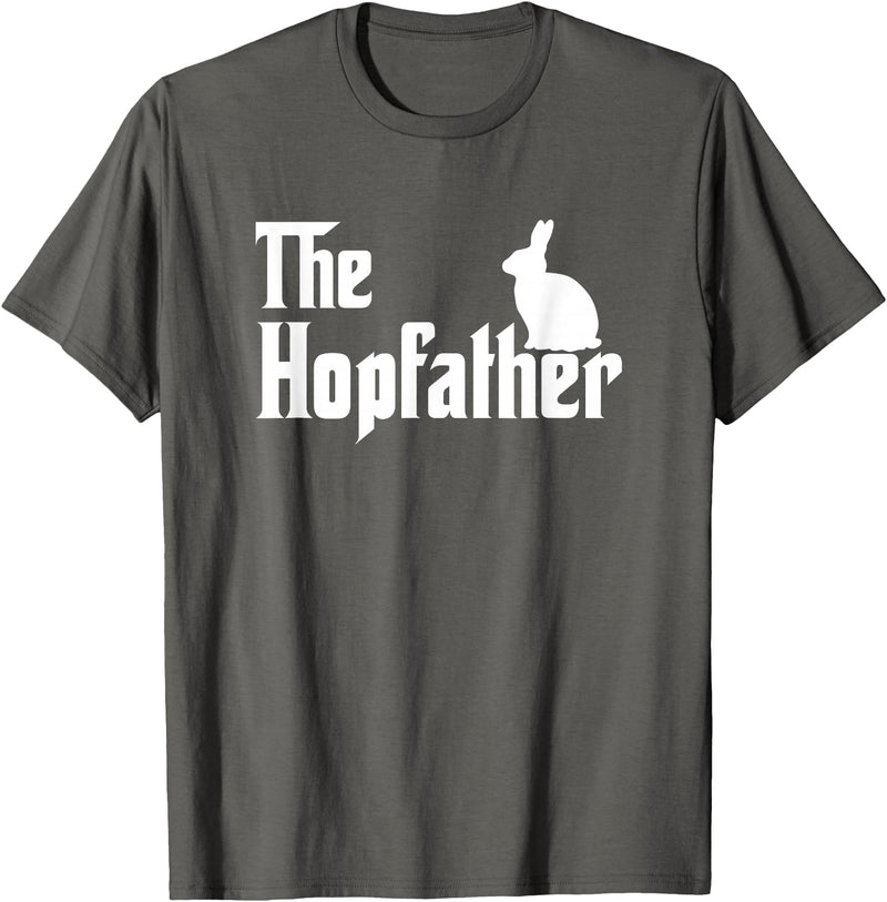 Bunny Father Funny Rabbit Lover Whisperer Easter Day Dad T-Shirt in Asphalt Grey