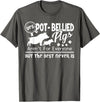 Pot Belly Pig T shirts - Pot Belly Pig Shirt - Asphalt Grey