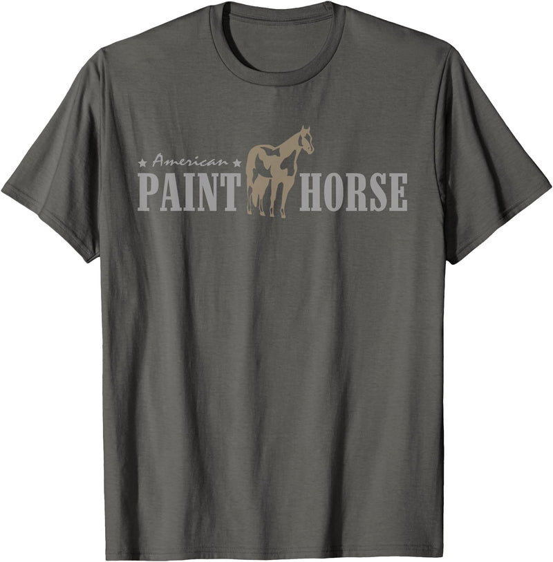 American Paint Horse Shirts American Paint Horse Shirt - Western Riding Horse Breed T-Shirt - Asphalt Grey