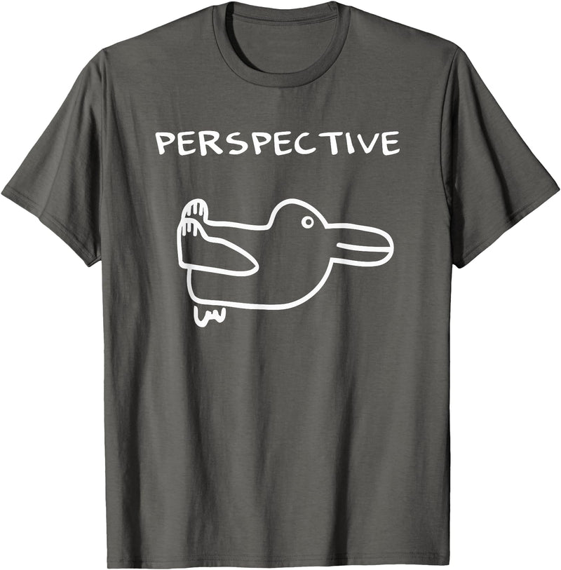 Wittgenstein Rabbit Duck - Philosopher T-Shirt in Asphalt Grey