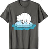 Arctic Polar Bear Tees And Gifts Ice Bear Polar Bears On Ice Save The Polar Bears T-Shirt - Asphalt Grey