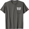 Pocket Koala Shirts Pocket Koala Bear T-Shirt - Asphalt Grey