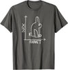 Rabbit or Duck - Optical Illusion T-Shirt in Asphalt Grey