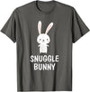 Snuggle Bunny Cute Animal Critter Love T-Shirt in Asphalt Grey