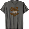 Brown Bear Lovers and Fat Grizzy Fans 2023 Grazer Bear design fat brown grizzly fan beartober week 2023 T-Shirt - Asphalt Grey