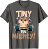 Weightlifting Hamster Tiny but Mighty! T-Shirt - Asphalt Grey