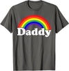 Gay Pride Parade Event Frestival Shirt Co Mens Damn Daddy Gay Pride Parade Daddy Masc Man LGBTQ Dad T-Shirt - Asphalt Grey