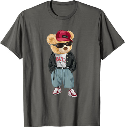 Punk Rocker Rapper Popster Punker Teddy Bear Rap Hip Hop T-Shirt