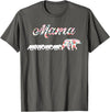 Wildflower Tee Co. Floral Mama Bear, Mom of 4 Shirt, Mama Bear and 4 Cubs T-Shirt - Asphalt Grey