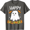 Happy Halloween Trick Or Treat Halloween Ghost T-Shirt - Asphalt Grey