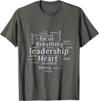 Considering The Horse Mark Rashid Principles Unisex-Youth Blue Cotton Polyester Blend Classic Fit T-Shirt - Asphalt Grey