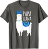 Mama Llama Lover Gifts by Memme Papa Llama T-Shirts for Men T-Shirt - Asphalt Grey