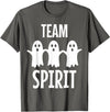 Ghost Halloween Gifts - Team Spirit Funny Ghost Pun - Team Spirit T-Shirt - Asphalt Grey