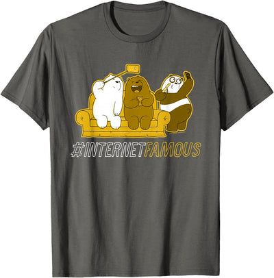 We Bare Bears Grizz Panda Ice Bear Internet Famous T-Shirt