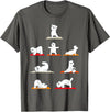 Cute Polar Bear Yoga Coach Women Girls Polar Bear Yoga Poses Streching Polar Bears Meditation T-Shirt - Asphalt Grey