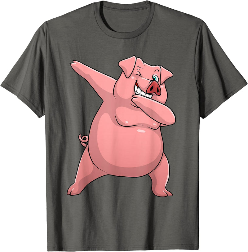 Pig Gift Pig Lover Stuff & Pig Novelty Accessories Cute Pig Art For Men Women Kids Livestock Farming Pig Lovers T-Shirt - Asphalt Grey