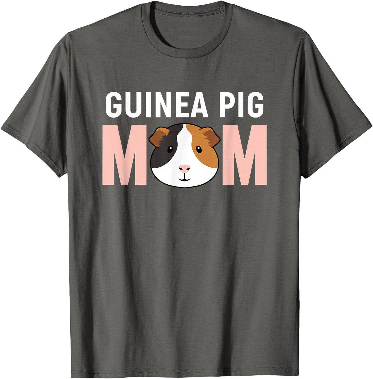 Cavy Mom Designs FarmAnimal Guinea Pig Mom Cavy Owner Mom Design T-Shirt - Asphalt Grey