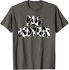 funny saying Gifts for Family Members and more Big Brother Cow Print Cow Pattern T-Shirt - Asphalt Grey